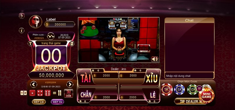 Giao diện casino live độc quyền